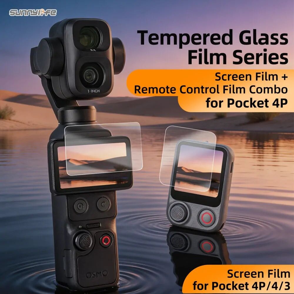 Sunnylife DJI Osmo Pocket 4P Screen Protector Set (1 Piece) - Image 1