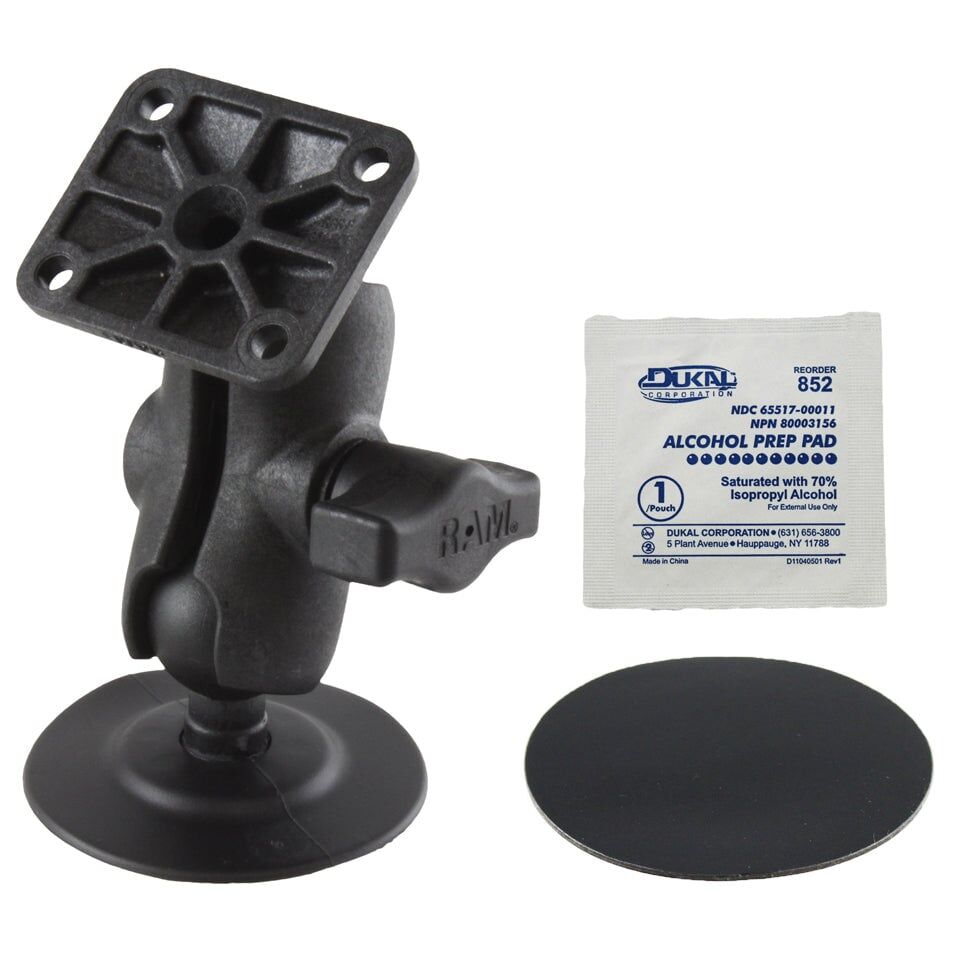 RAM® Flex Adhesive Double Ball Mount with AMPS Plate - Image 1